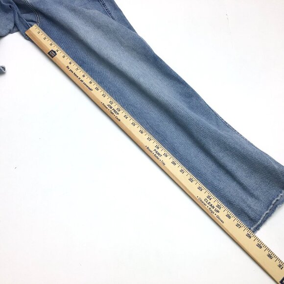 Levi's Signature Heritage Jeans High Rise Straight Leg Stretch Fray Hems size 10 - Picture 6 of 10